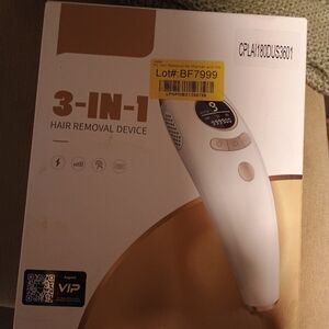 3-in-1 Hair Removal Device - White and Gold New